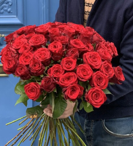 Bouquet de roses rouges pour la Saint Valentin