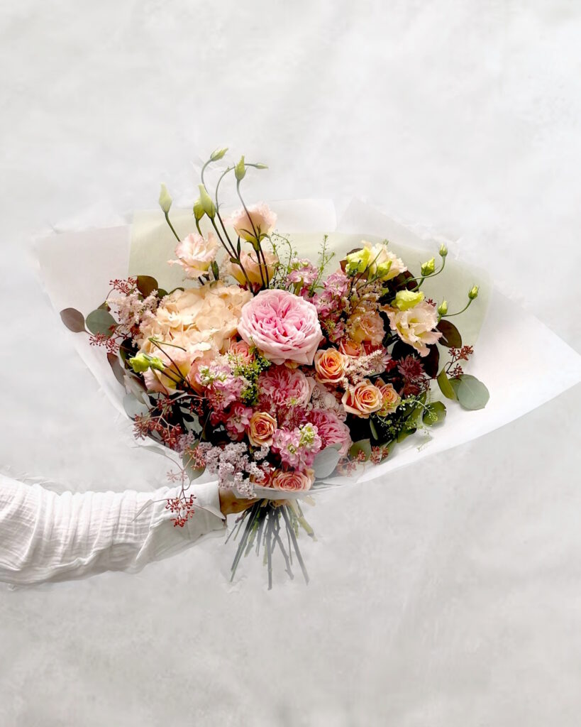 Bouquet aube, couleurs solaires