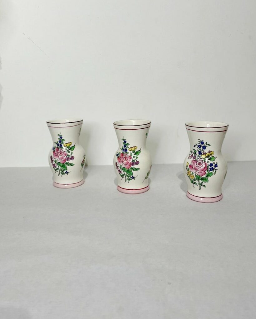 Série de 3 Vases Lunéville